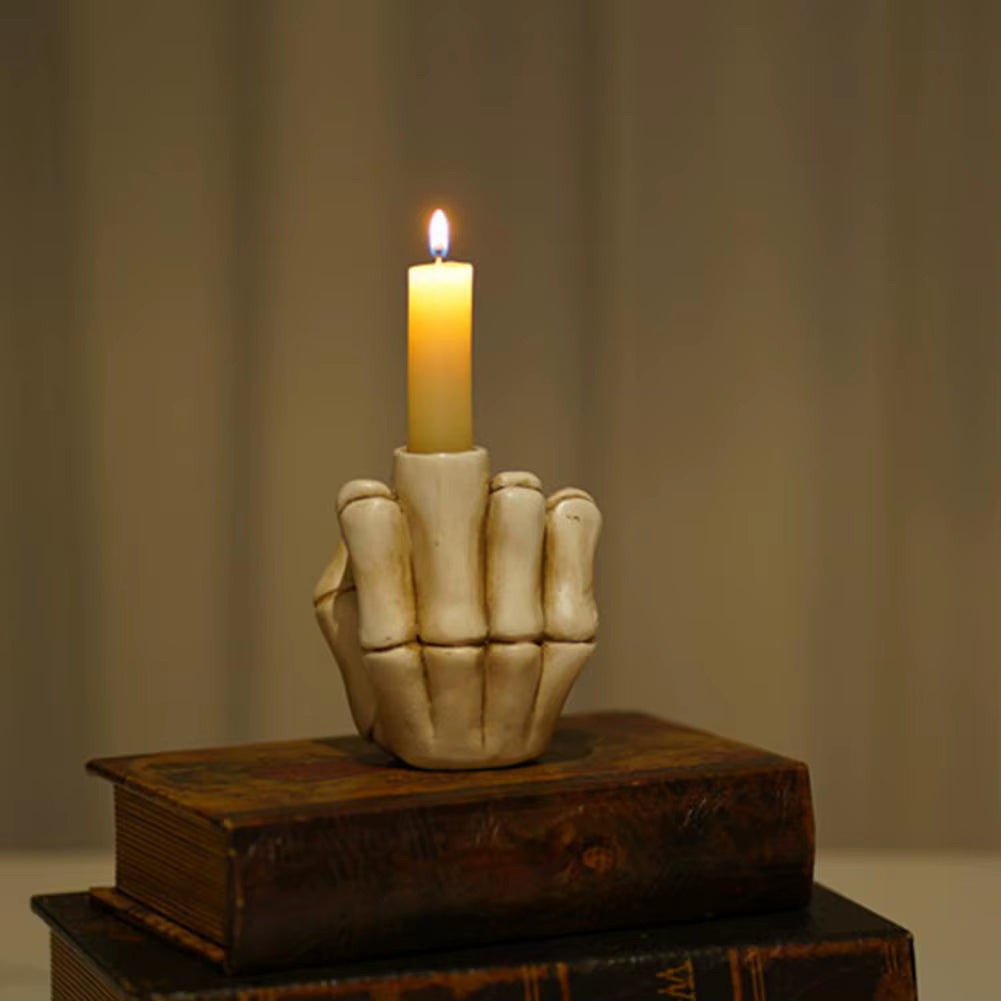 The Middle Flame – Punk Style Hand Gesture Candle Holder
