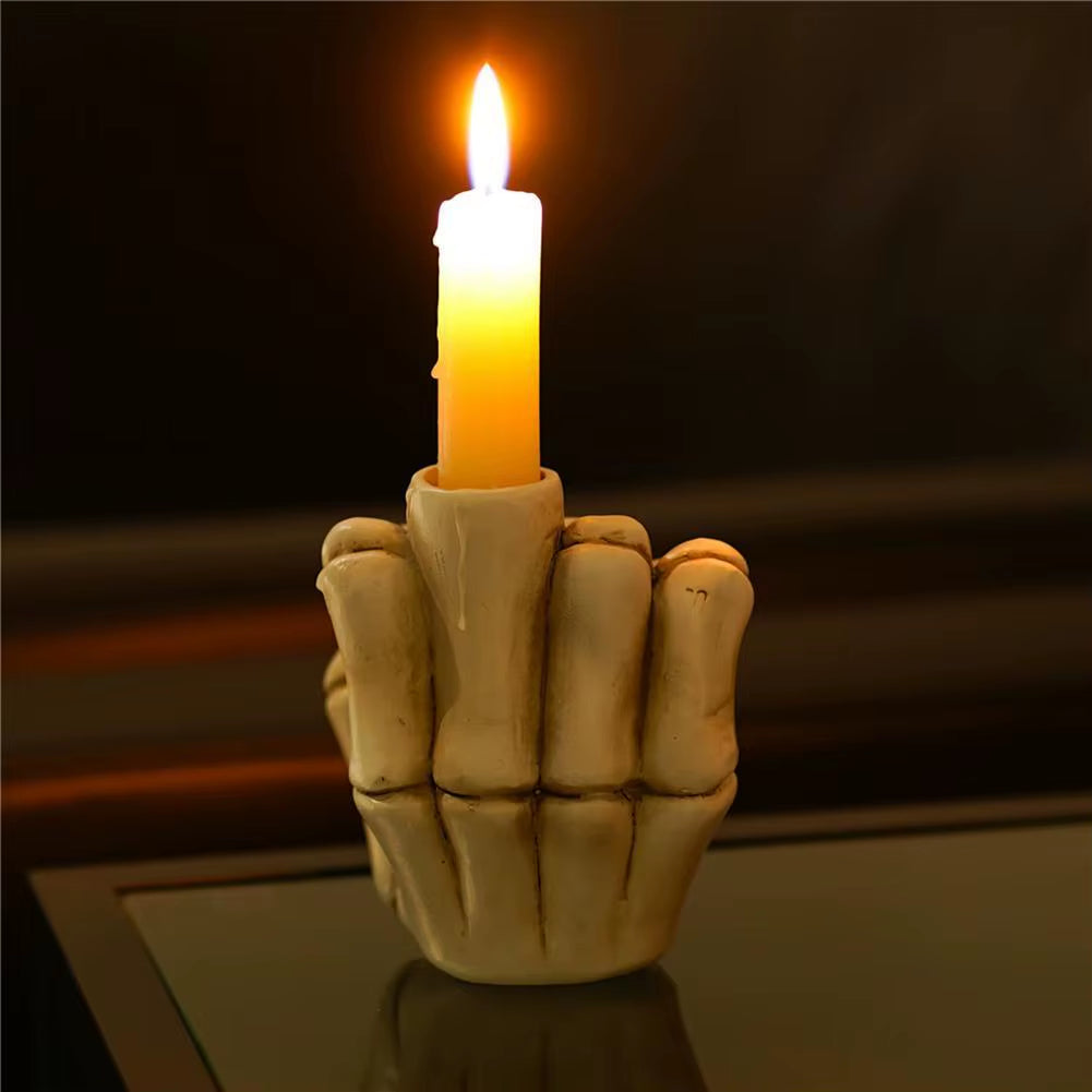 The Middle Flame – Punk Style Hand Gesture Candle Holder