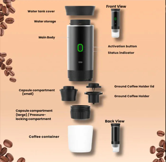 BrewMate Portable Espresso Maker – Coffee On-the-Go