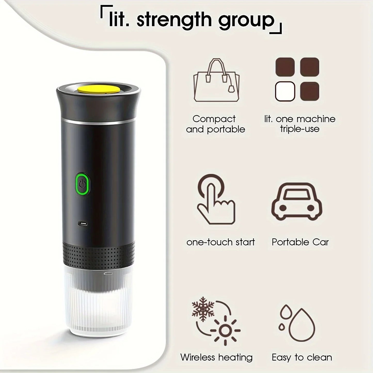 BrewMate Portable Espresso Maker – Coffee On-the-Go