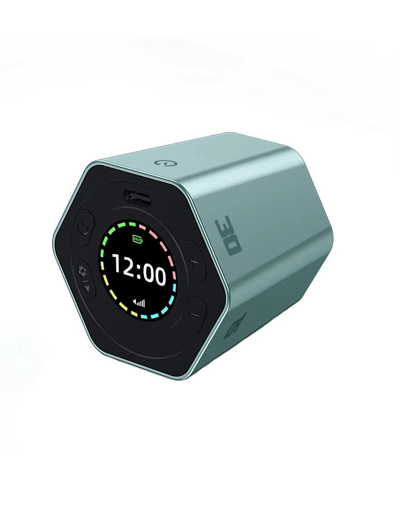 Hexagon Digital Timer Magnetic Mechanical Kitchen Timer Cube Flip Timer Mini Clock Gravity Timer for Studying Cooking Exercising