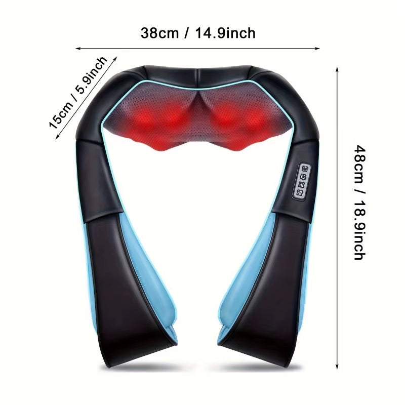 Neck Shoulder Back Massager with Heat - Shiatsu Neck Massager Present, Gift for Men/Women/Mom/Dad - Deep Kneading Massage
