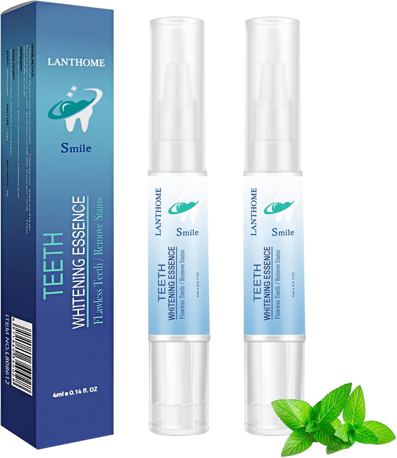 Teeth Whitening Pen,Teeth Whitening Essence,Teeth Whitening Gel,Teeth Stain Remover to Whiten Teeth,Intensive Stain Removal Teeth Reduce Yellowing (2Pcs)
