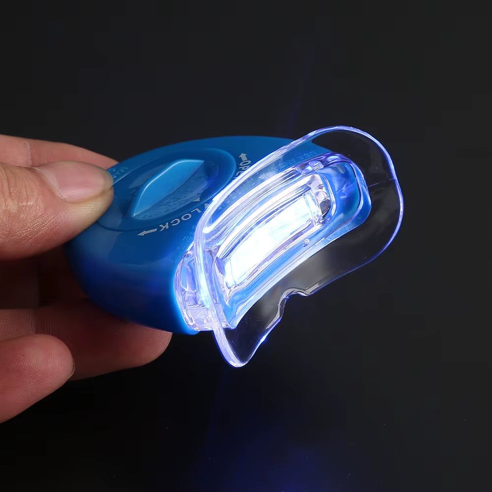 Teeth Whitening Portable Mini Led Blue Light Smart Whitener Instrument Teeth Bleaching Beauty Health Tool