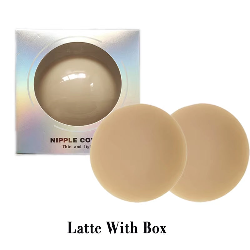 Non Adhesive Bra Liner Nipple Covers Pasties Reusable Silicone Breast Petals Chest Stickers No Show Boob Tape Inserts for Women