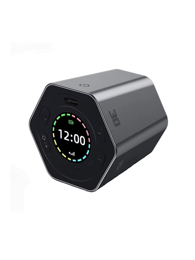 Hexagon Digital Timer Magnetic Mechanical Kitchen Timer Cube Flip Timer Mini Clock Gravity Timer for Studying Cooking Exercising