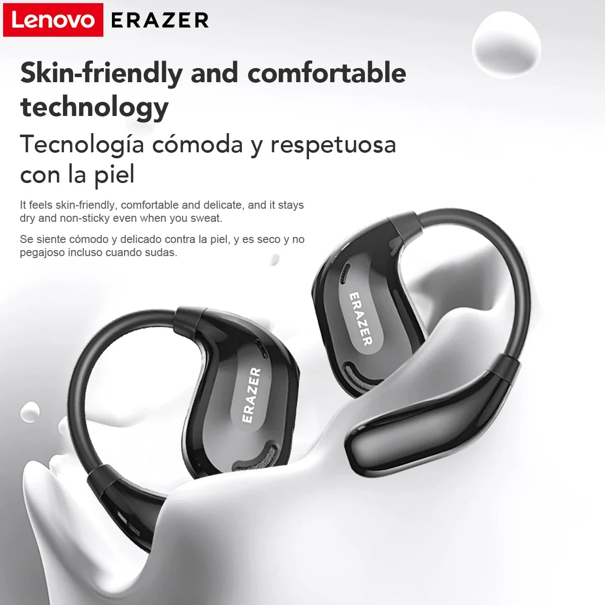 ERAZER Xt66Pro OWS Wireless Headphones Bluetooth 5.4 Earphones with Mic OWS Sports Headsets IPX5 Earhook AI Translator Earbuds