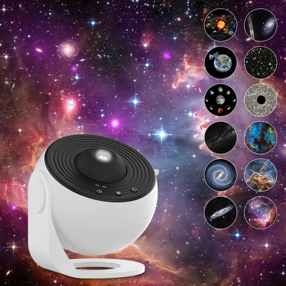 Galaxy Star Projector - 360° Rotating Night Light for Kids & Room Decor!