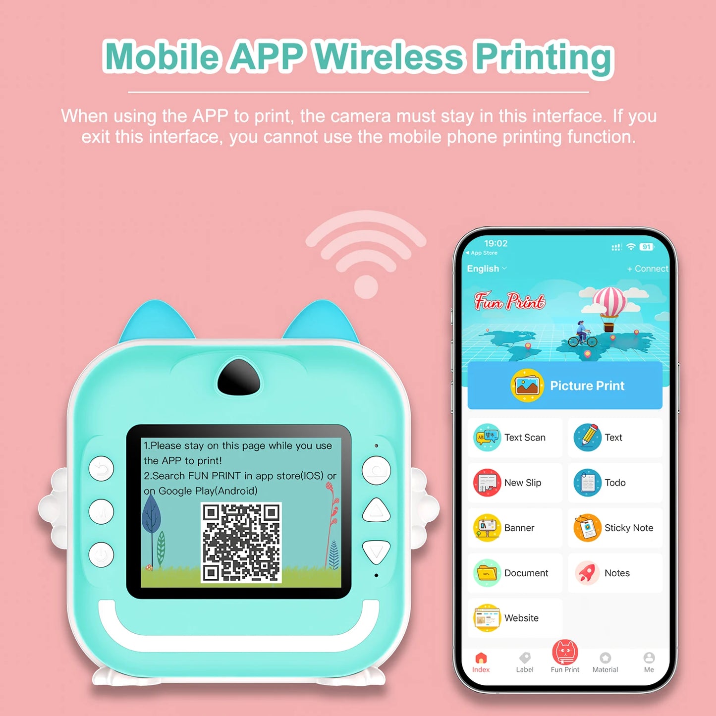 PrintPix Kids Camera – Instant Fun, Instant Memories! 🎨✨