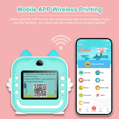 PrintPix Kids Camera – Instant Fun, Instant Memories! 🎨✨