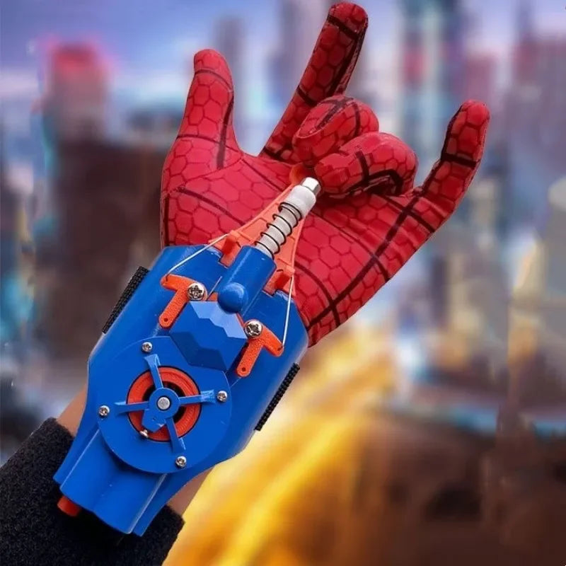 Ml Legends Fully Automatic Peripheral Spiderman Web Shooters Spider Silk Launcher Rope Device Cosplay Toys Props Christmas Gift