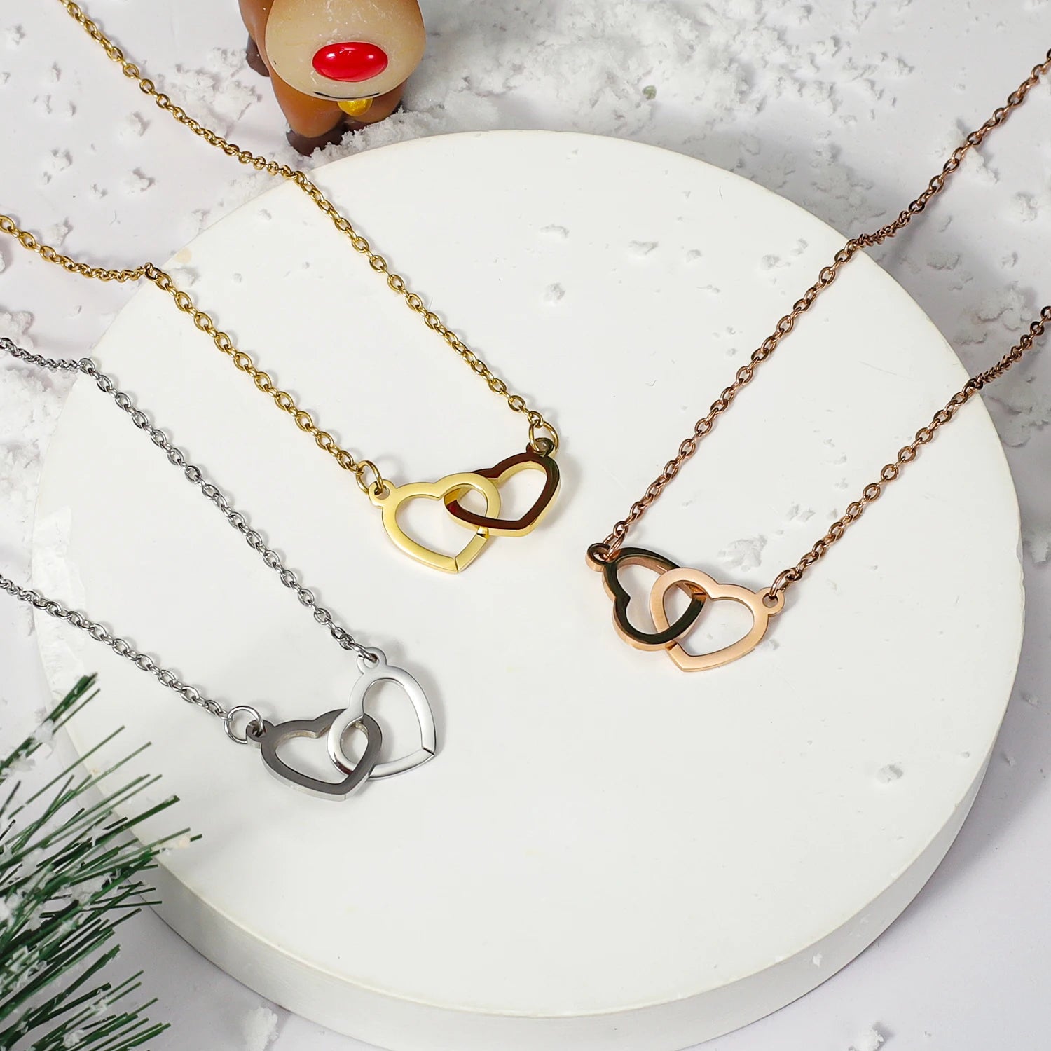 Eternal Rose Jewelry Box – Rotating Ring & Necklace Gift Case