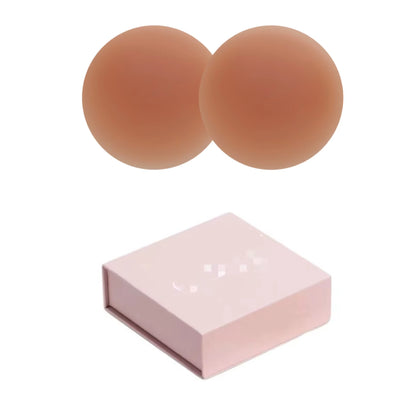 Braless Seamless for Cakes Cover Ultra Thin Invisible Bra Nipple Cover Bioadhesive Silicone Reusable Sweatproof Travel Boob Bra
