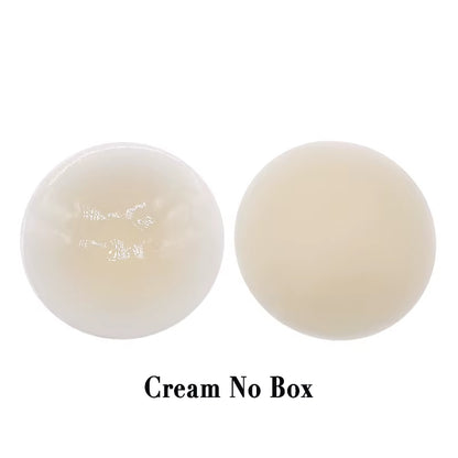 Non Adhesive Bra Liner Nipple Covers Pasties Reusable Silicone Breast Petals Chest Stickers No Show Boob Tape Inserts for Women
