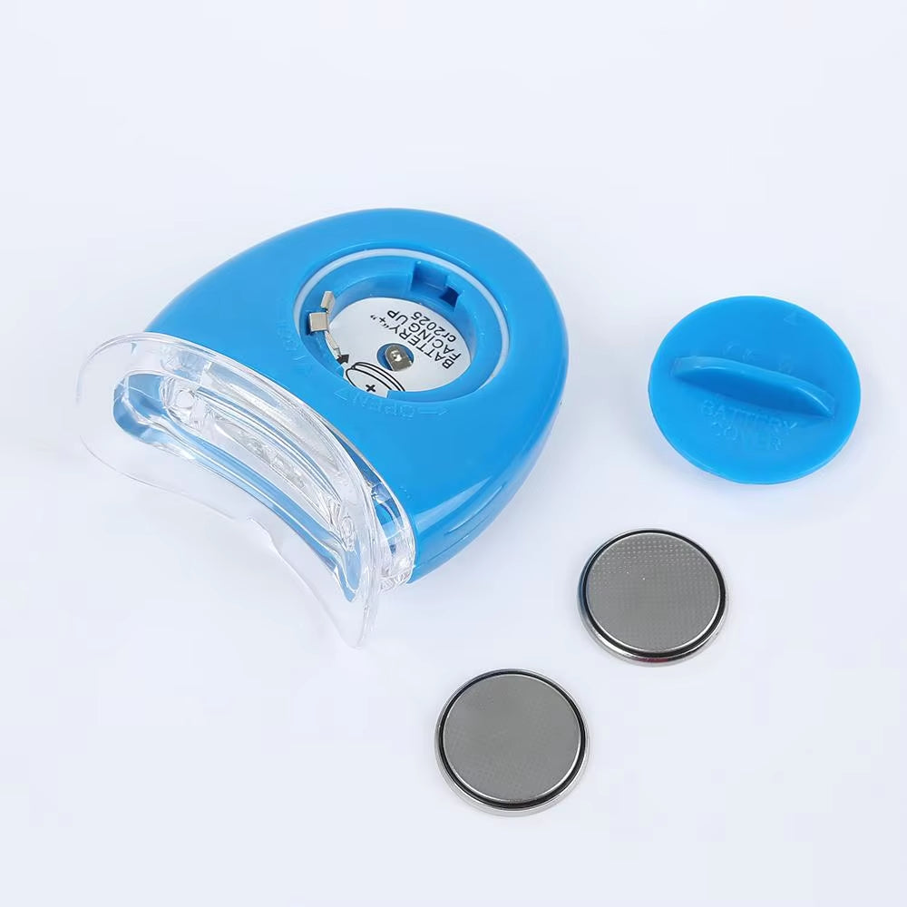Teeth Whitening Portable Mini Led Blue Light Smart Whitener Instrument Teeth Bleaching Beauty Health Tool