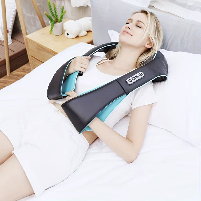 Neck Shoulder Back Massager with Heat - Shiatsu Neck Massager Present, Gift for Men/Women/Mom/Dad - Deep Kneading Massage
