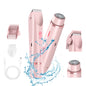 Women Electric Razors 2 in 1 Dual-Head Painless Bikini Trimmer Wet Dry Use for Ladies Pubic Hair Detachable Head Electric Shaver